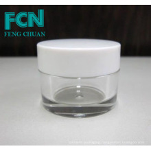 Acrylic quality small white cosmetics packaging skin care cream empty jar 5g